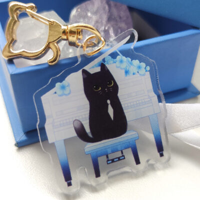 Piano Cat Charm
